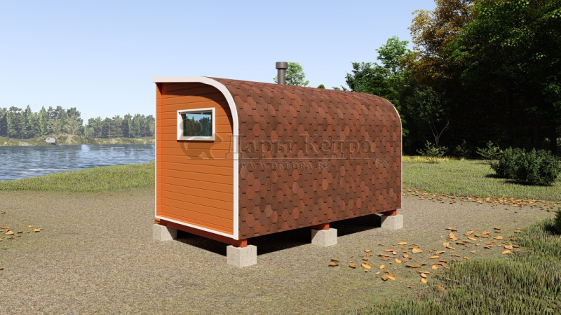 Баня «Парус» из кедра 4х2,2 метра