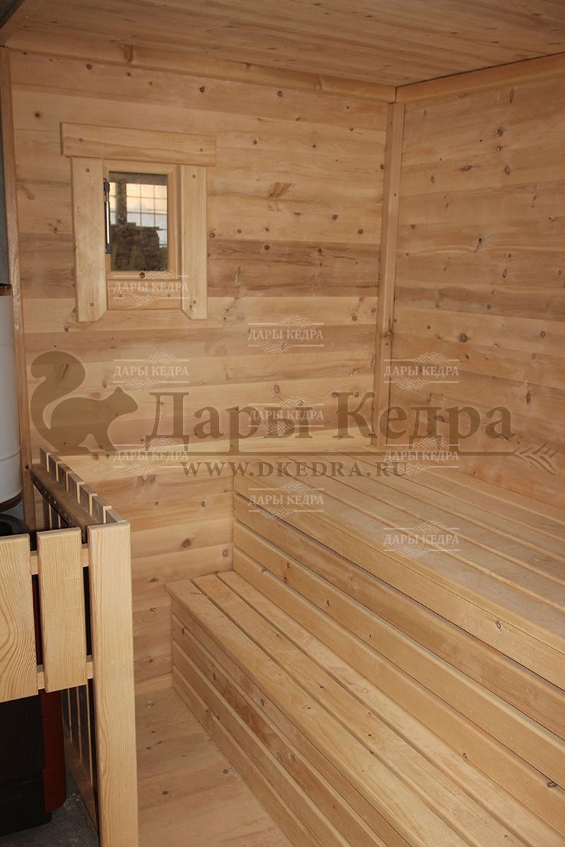 Каркасно-щитовая баня из кедра «Стандарт»